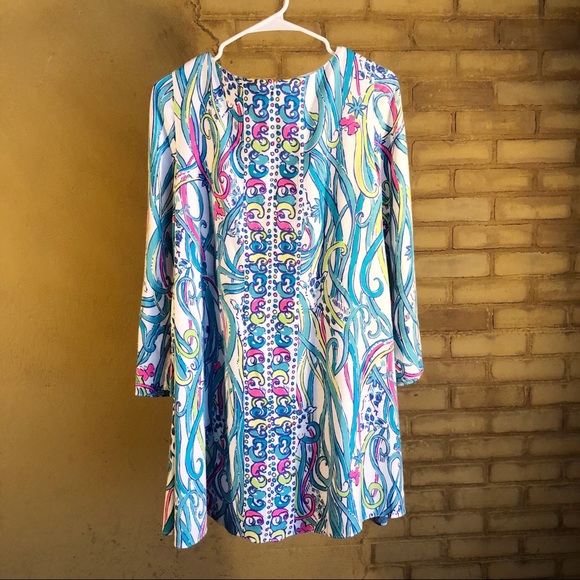 Lilly Pulitzer Collette Tunic Dress Giraffe Print - Picture 8 of 8